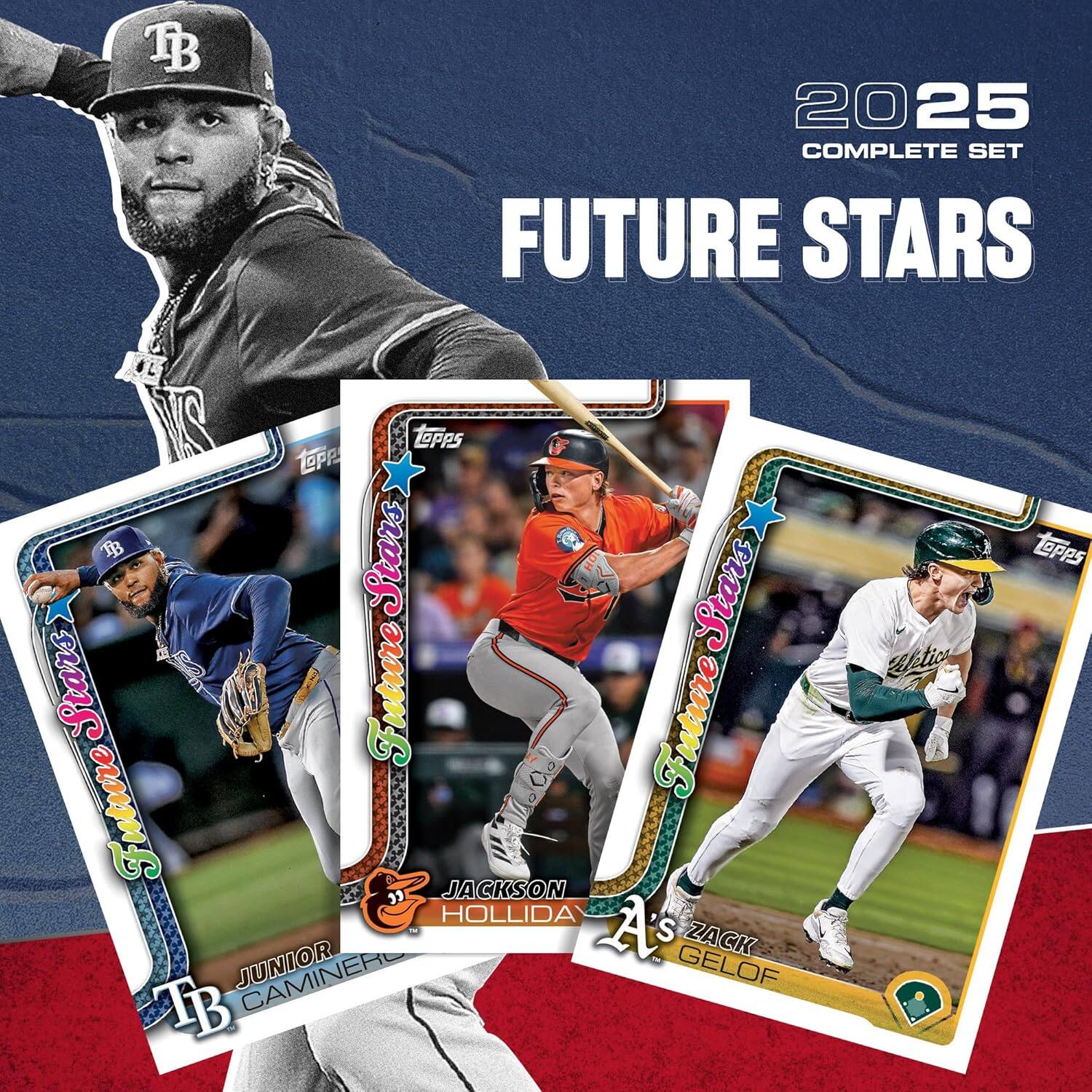 BB 2025 COMPLETE SET FUTURE STARS #L IS ToPp Tapps IB Stars HOS Stars Stars Future Future uture salaad G JACKSON 23 E HOLLIDA JUNIOR A's GELOF ZACK TB