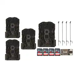 Stealth Cam - Browtine 14MP Camera with Trail Camera Bundle (4-Pack)
