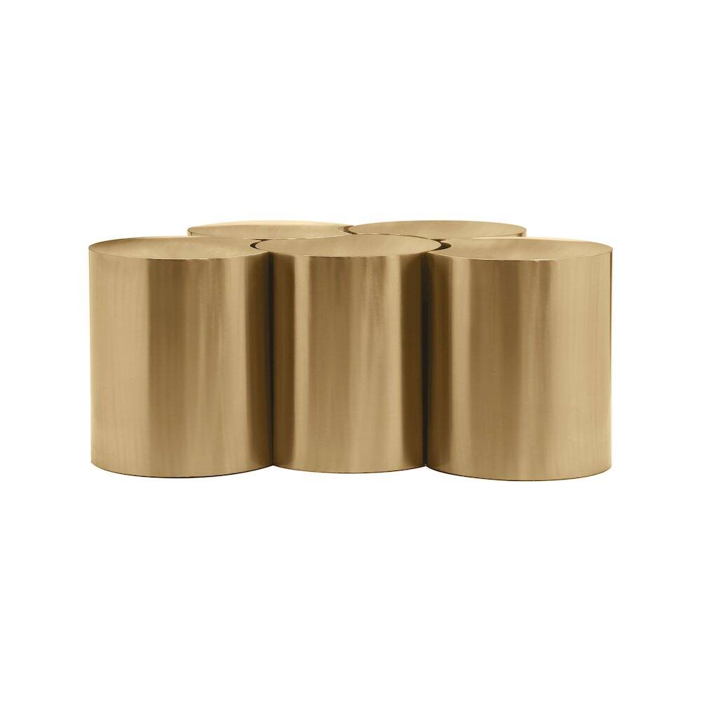 Alt View 1. Meridian Furniture - Dimple Gold Coffee Table - Gold.
