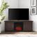 Alt View 2. Crosley Furniture - Camden Corner Fireplace Tv Stand For 65+ Inch Tv - Brown.