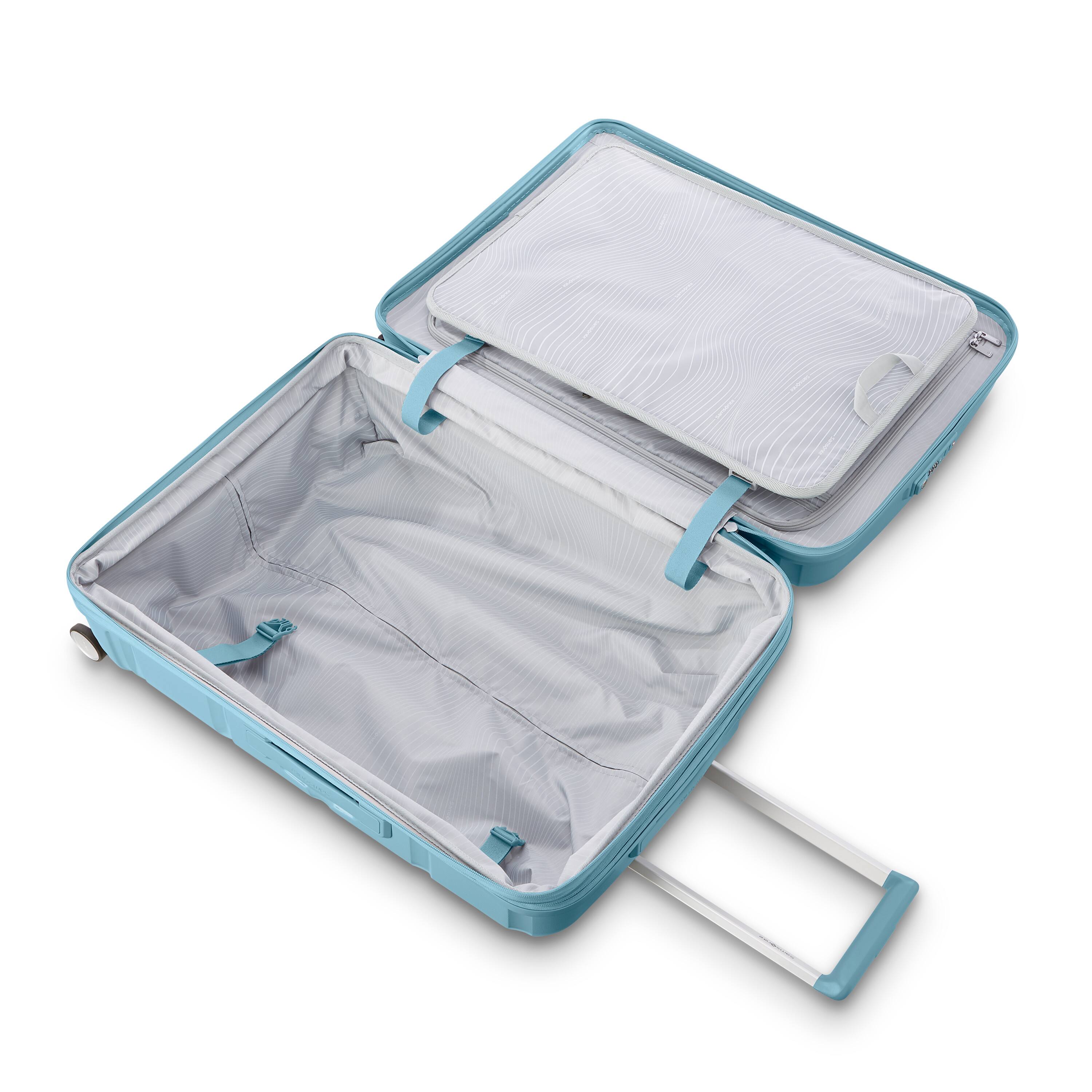 Back. Samsonite - Outline Pro Large Spinner Suitcase - Vintage Blue.