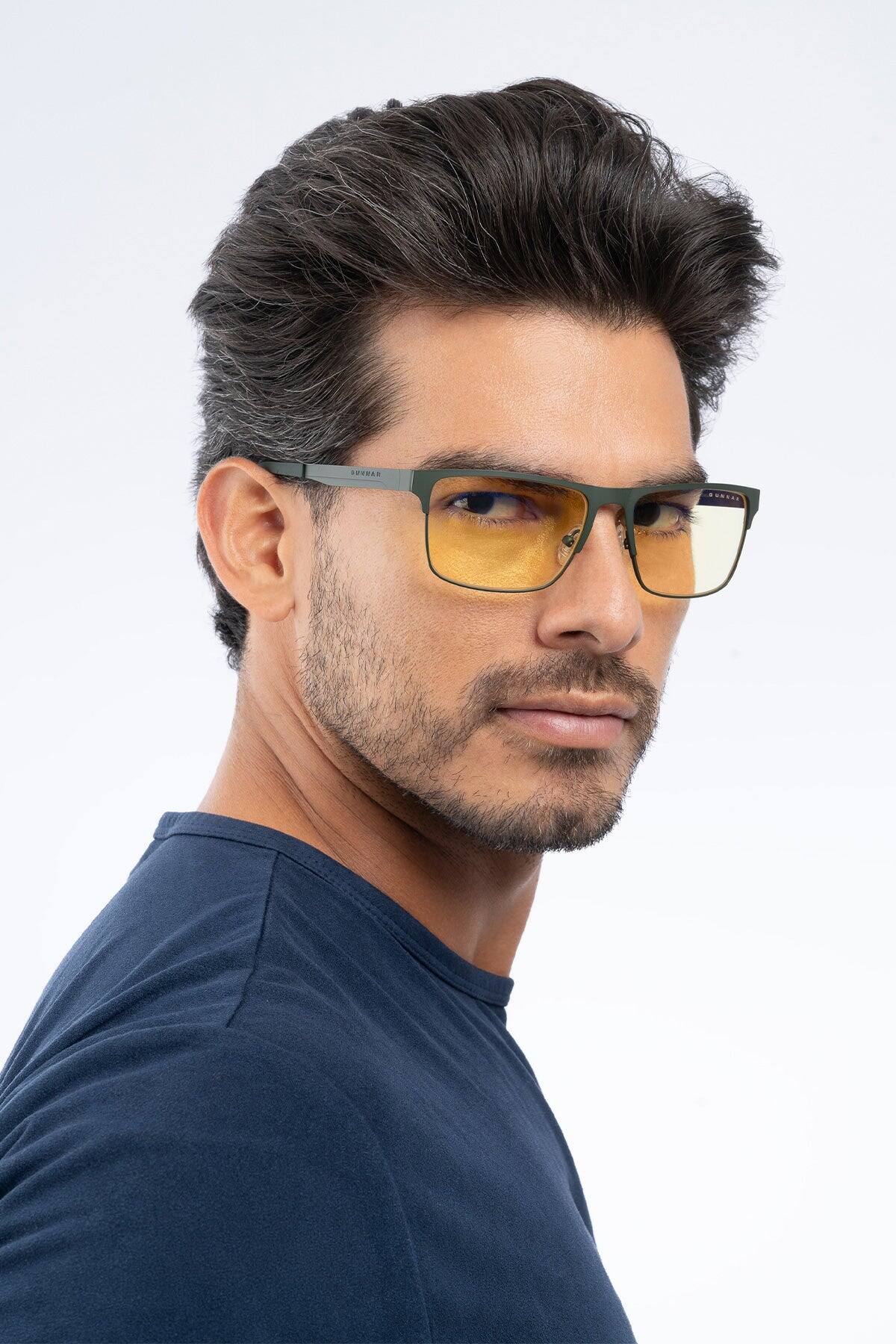 Alt View 8. GUNNAR - GUNNAR Computer Glasses  -  Pendleton, Moss, Amber Lens - Blue Light Blocking, Relieve Dry Eye, Anti Glare - Moss.