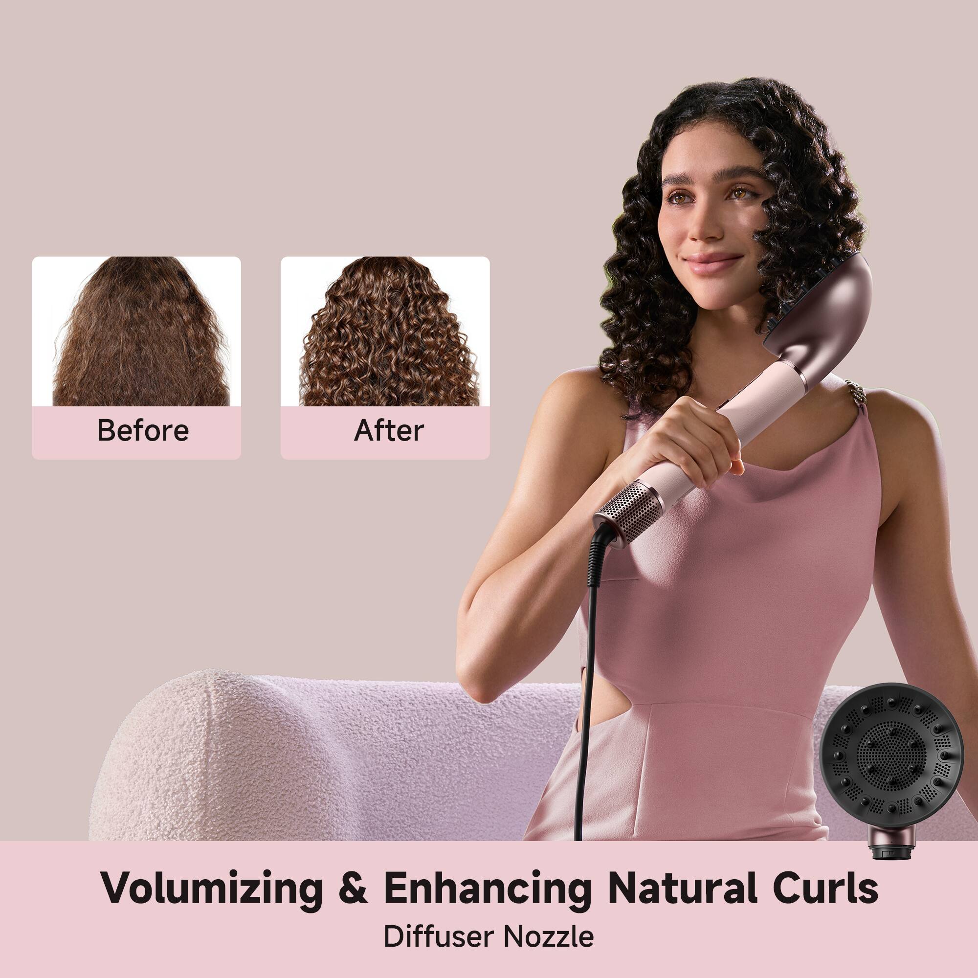 Before After  
Volumizing & Enhancing Natural Curls  
Diffuser Nozzle