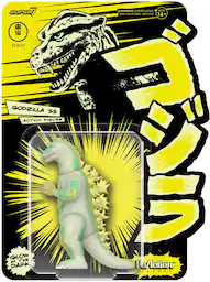 Super7 - Toho - ReAction Figures - Godzilla '55 (Glow) - Collectibles