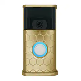Michael Healy - Honeycomb Video Doorbell Cover (Ring 2nd Gen) - Satin Brass