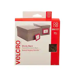 Velcro - Velcro® Brand 3/4" Sticky Back Hook & Loop Fastener Dots, 200/Pack - Beige
