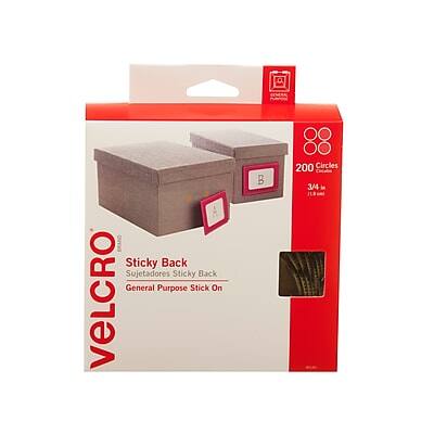 Velcro
Sticky Back
Sujetadores Sticky Back
General Purpose Stick On
200 Circles
3/4 in
3/4"