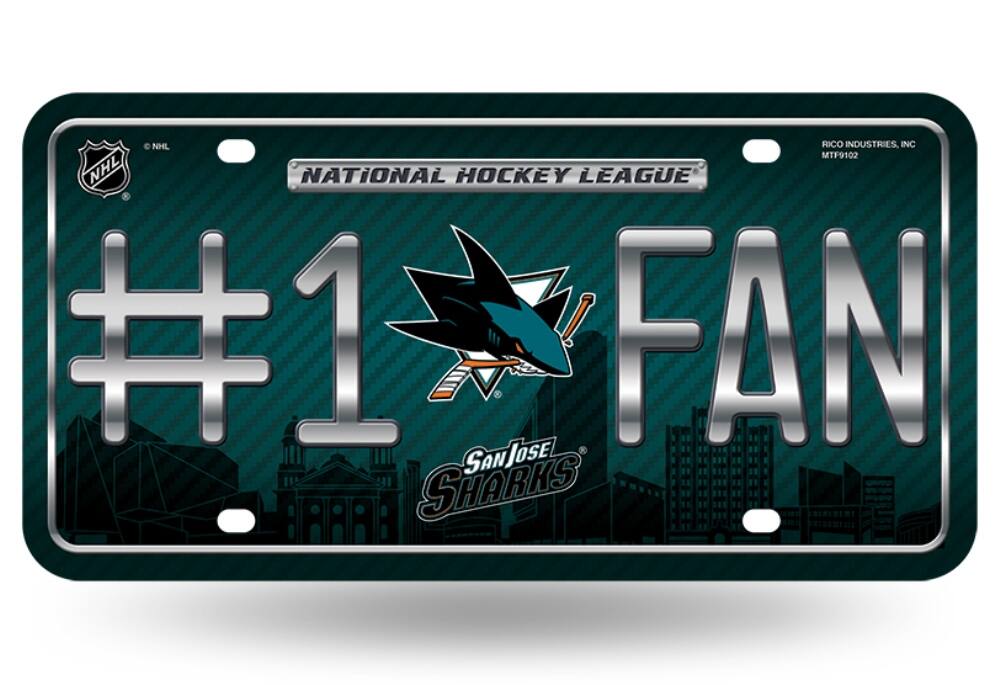 NHL RICO INDUSTRIES, INC MTF9102  
NATIONAL HOCKEY LEAGUE  
#1 FAN  
SAN JOSE SHARKS