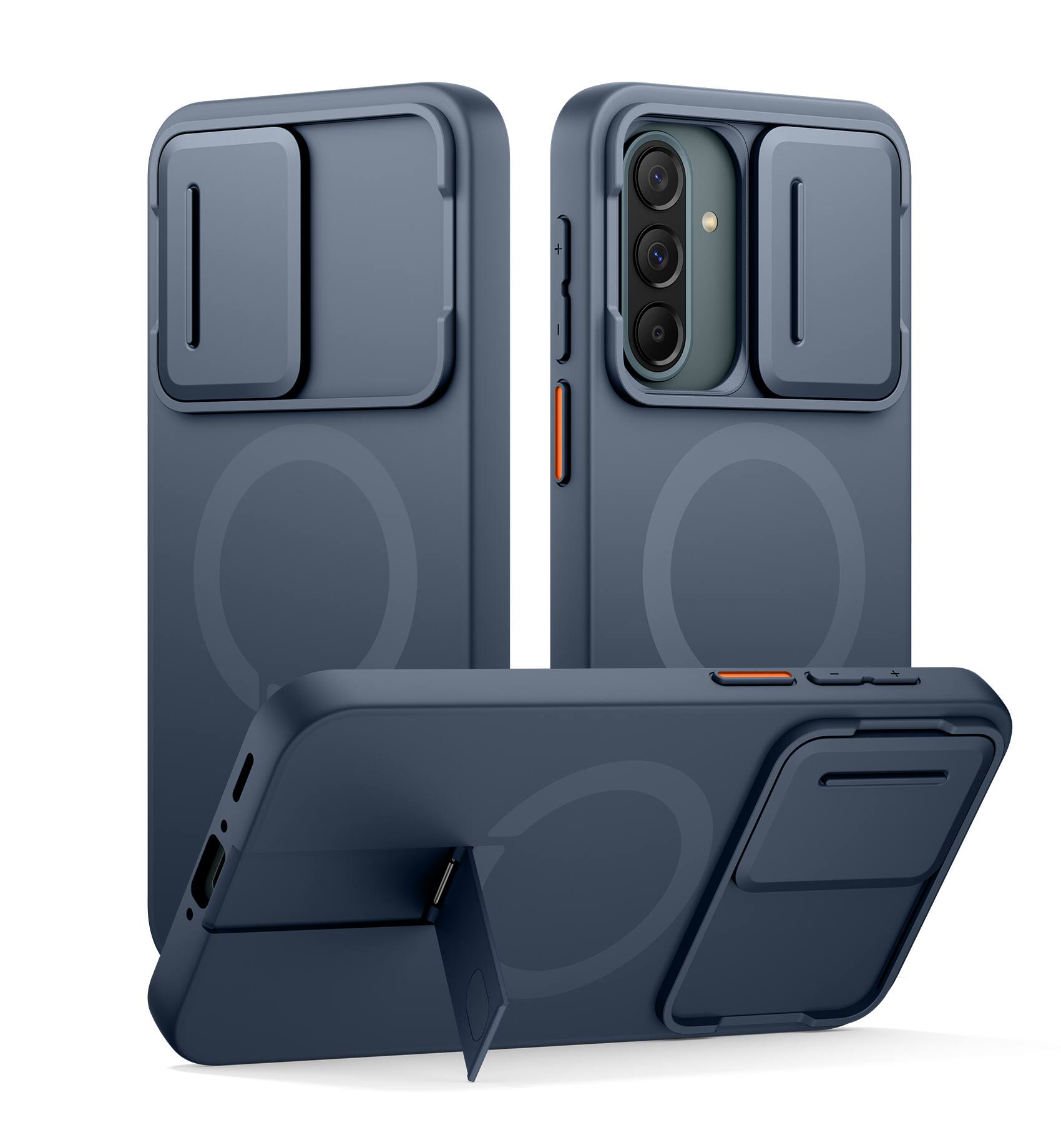 SURITCH - Case for Samsung Galaxy A37/A36 5G with Camera Cover, Metal Kickstand, Compatible with MagSafe, Shockproof Bumper Cover - Deep Blue price history on PriceWatchPro