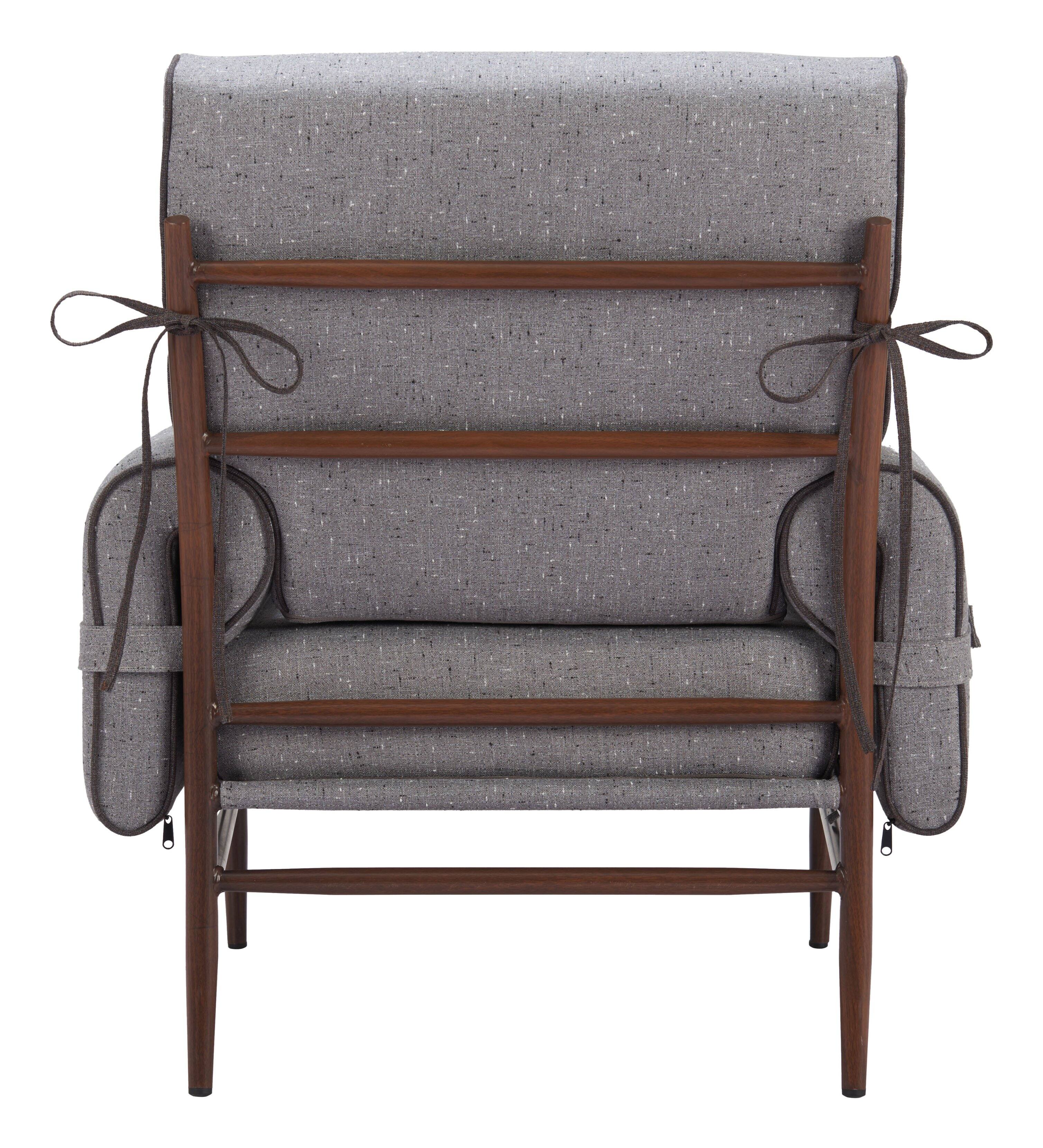 Alt View 2. Hivvago - Klem Accent Chair Gray - Gray.