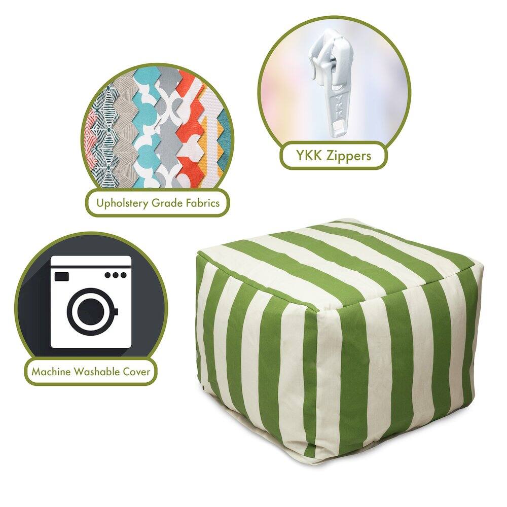 - Upholstery Grade Fabrics
- YKK Zippers
- Machine Washable Cover