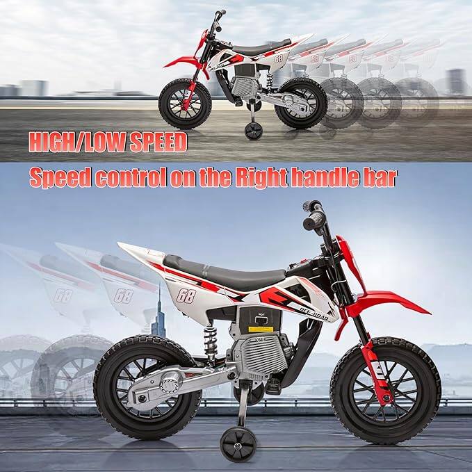 HIGH/LOW SPEED  
Speed control on the Right handle bar