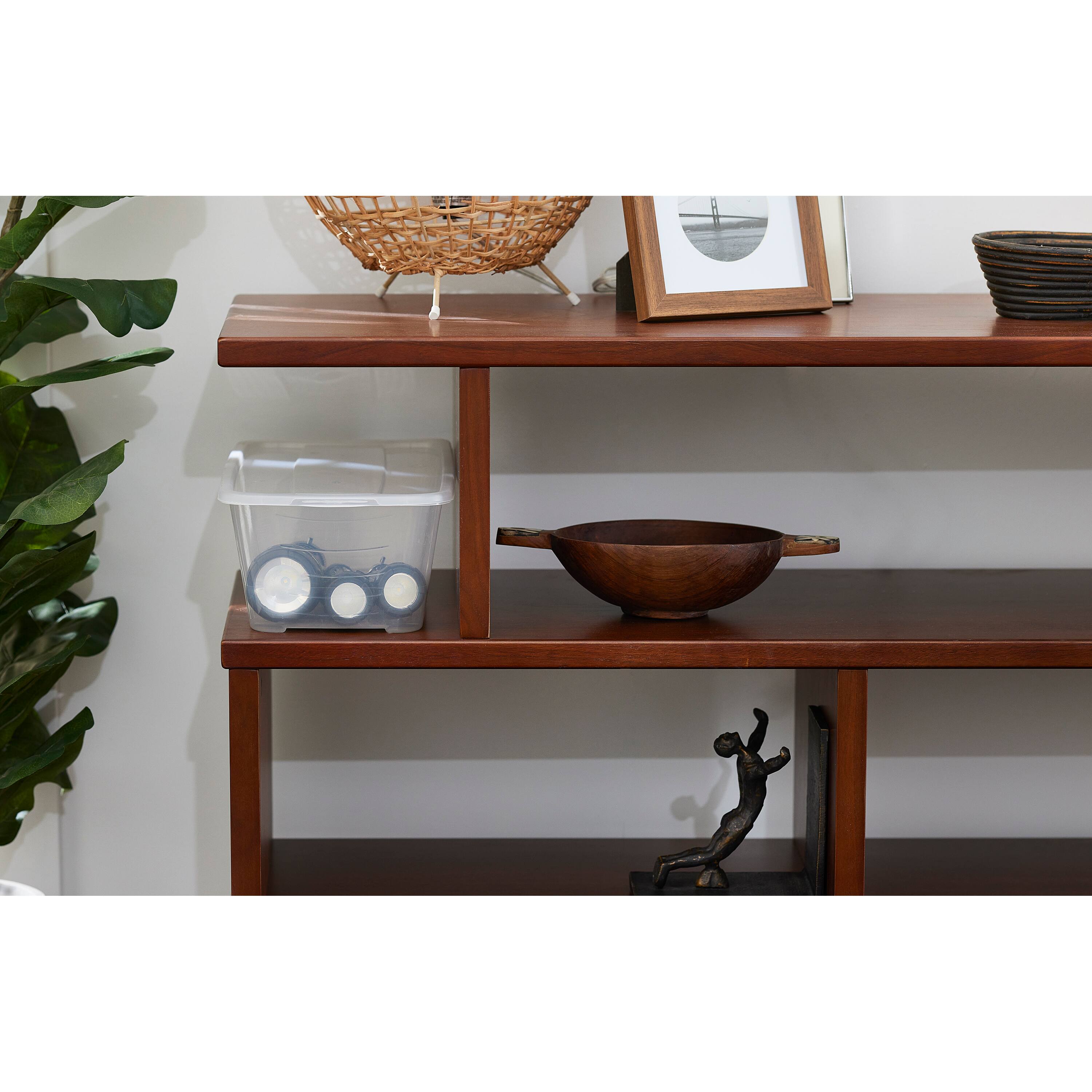 Alt View 5. Life Story - Life Story Durable 5.7-Liter Clear Shoe & Closet Storage Box Container (12 Pack).