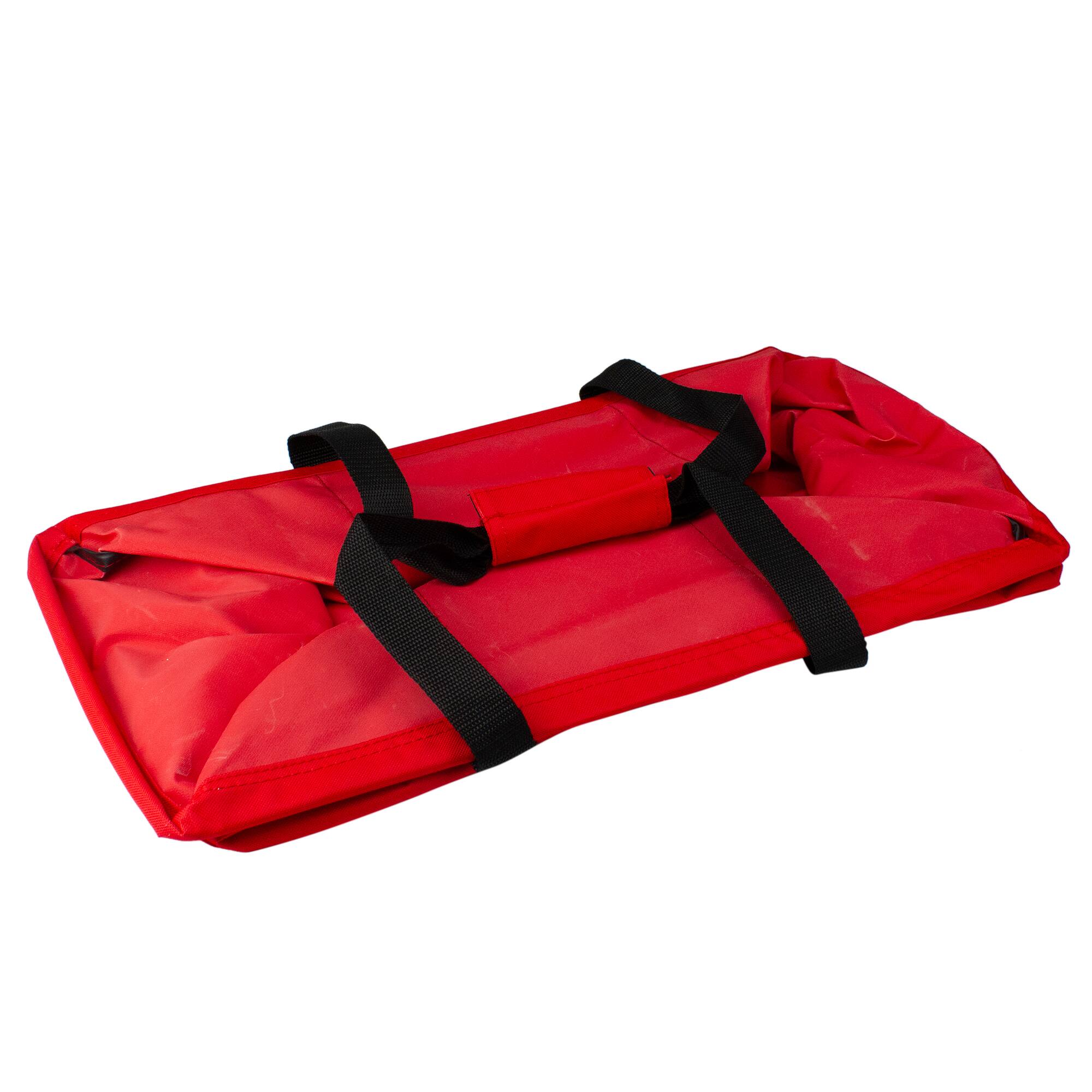 Alt View 4. Dyno - 22" Red Collapsible Multi-Purpose Christmas Storage Bag with Carrying Handles - Red.