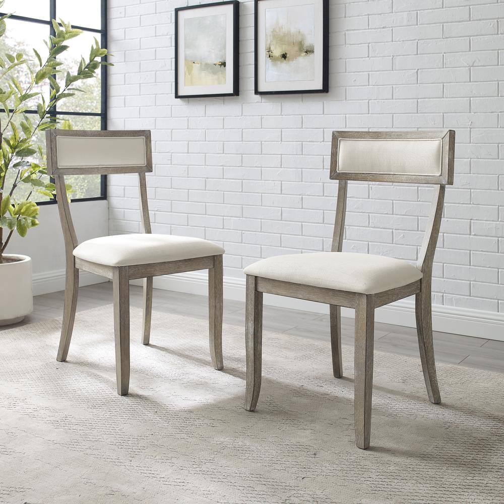 Alt View 2. Crosley Furniture - Alessia 2-Piece Dining Chair Set - Grey.