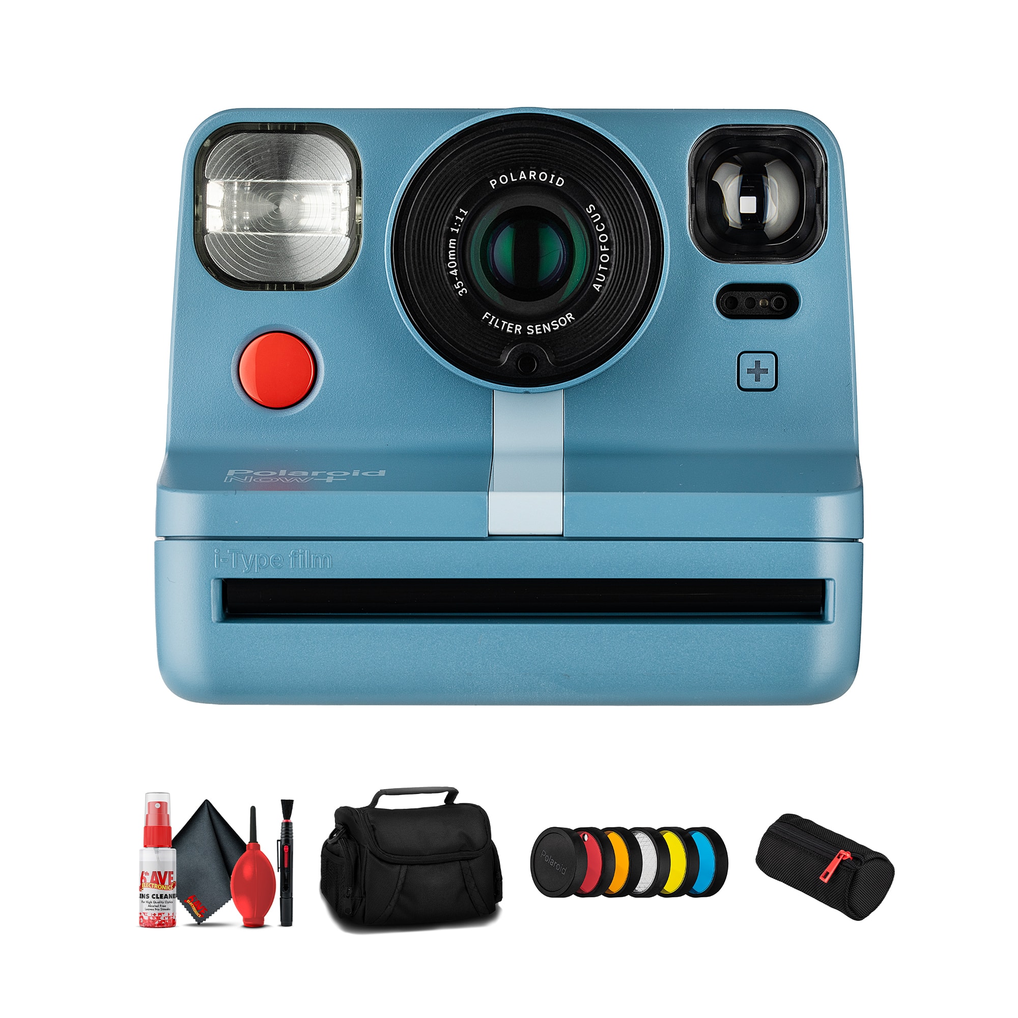 Polaroid - Now+ i-Type Instant Camera (Blue) Bundle - Calm Blue