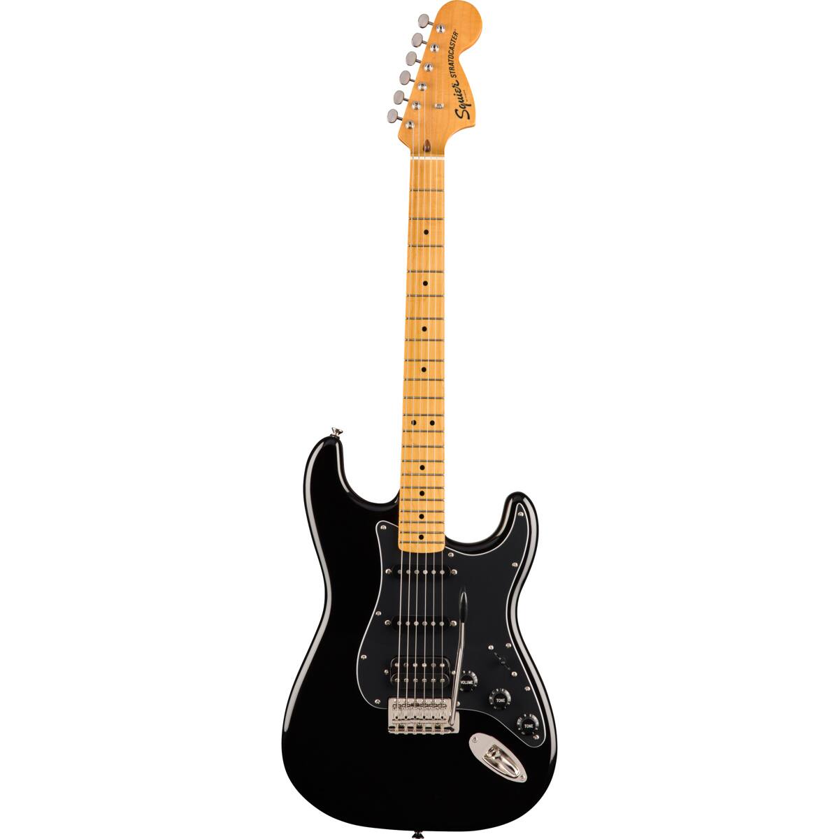 Squier - Classic Vibe '70s Stratocaster Electric Guitar, Maple Fingerboard, Black