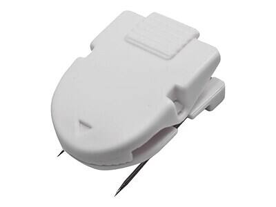 Alt View 2. Advantus - Wall Panel Cubicle Clips, White, 20/Box - White.