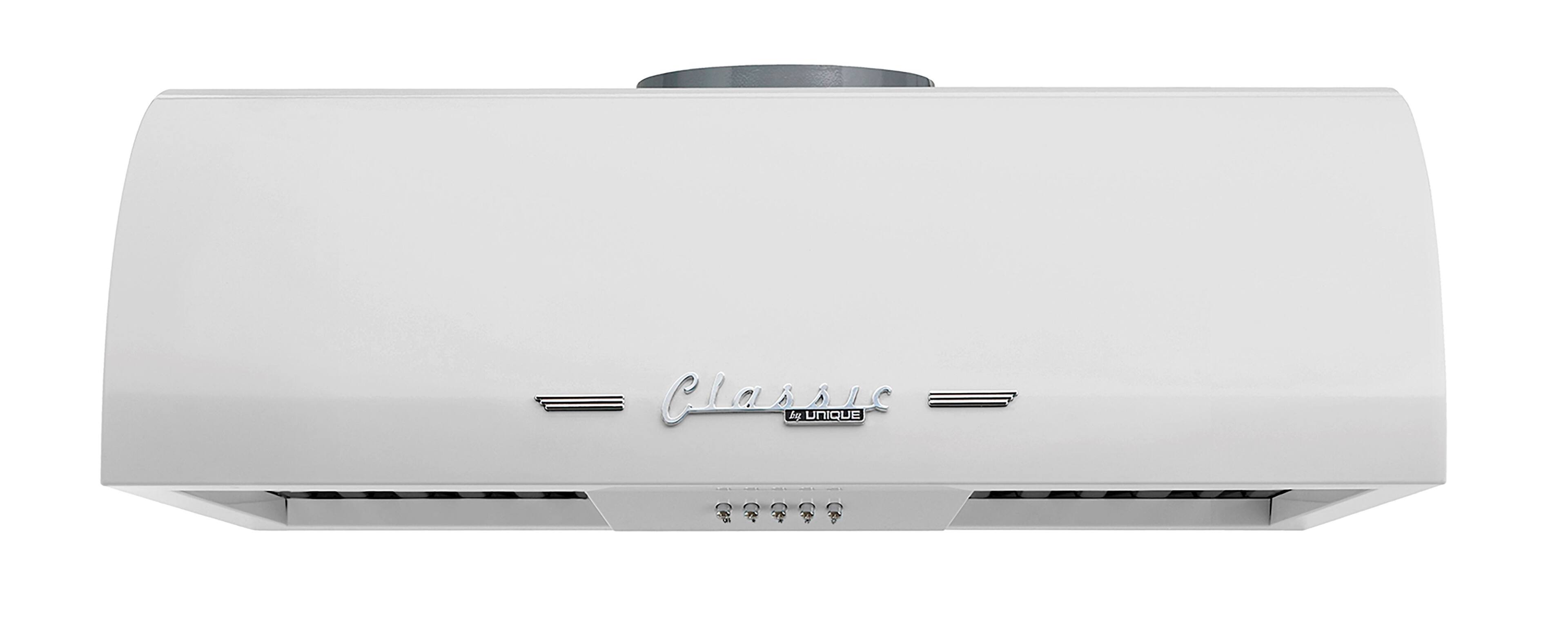 Unique Appliances - 24 inches - Externally Vented - Under cabinet Range Hood - Marshmallow White