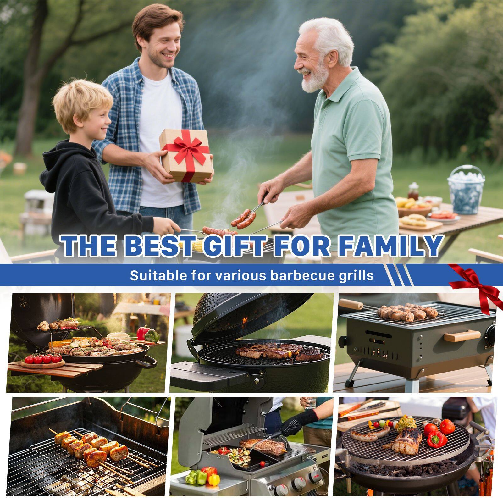 THE BEST GIFT FOR FAMILY  
Suitable for various barbecue grills
