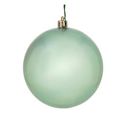 Vickerman - 4" Candy Ball UV Drilled 6 per Bag - Frosty Mint