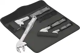 Wera - 6004 Joker 4 Set 1 Self-Setting Spanner Set (05020110001), 4-Piece Adjustable Wrench Set
