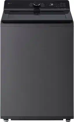 LG - 5.0 Cu. Ft. High-Efficiency Smart Top Load Washer with Easy Unload - Platinum Black