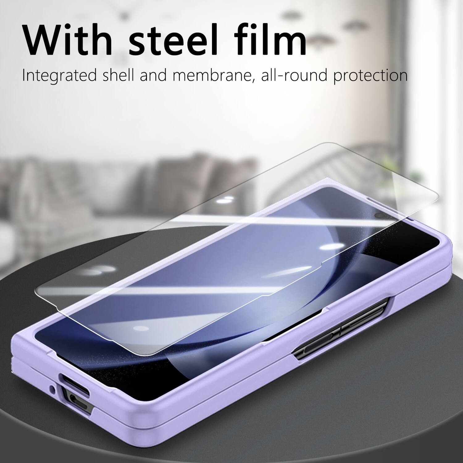 With steel film  
Integrated shell and membrane, all-round protection