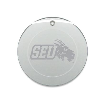 Front. Jardine - St. Edwards Hilltoppers 3'' Round Glass Ornament - Multicolor.