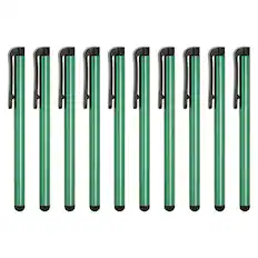 Front. Unique Bargains - 10pcs Stylus Pens Universal Capacitive Stylus Pencil Sensitivity for All Capacitive Touch Screen Device - Green.