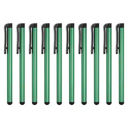 Front. Unique Bargains - 10pcs Stylus Pens Universal Capacitive Stylus Pencil Sensitivity for All Capacitive Touch Screen Device - Green.