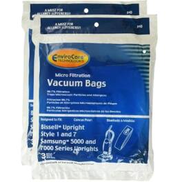 EnviroCare - 6-Pack Vacuum Bags for Bissell Style 7 / Style 1 Uprights – Part 841 (EnviroCare)