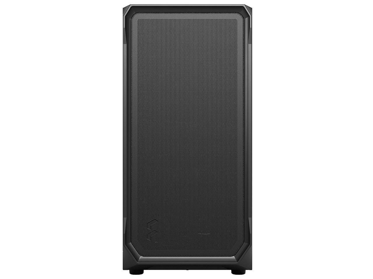 Alt View 1. Fractal Design - Fractal Design Focus 2 Black ATX mATX Mini ITX Clear Tinted Tempered Glass Mid Tower Computer Case - Black.