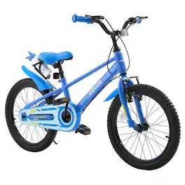 VEVOR - Kids Bike, 20 in Children Bicycle, with Kickstand BMX Style for Boys Girls Ages 7-13, Adjustable Seat & Handlebar - Blue
