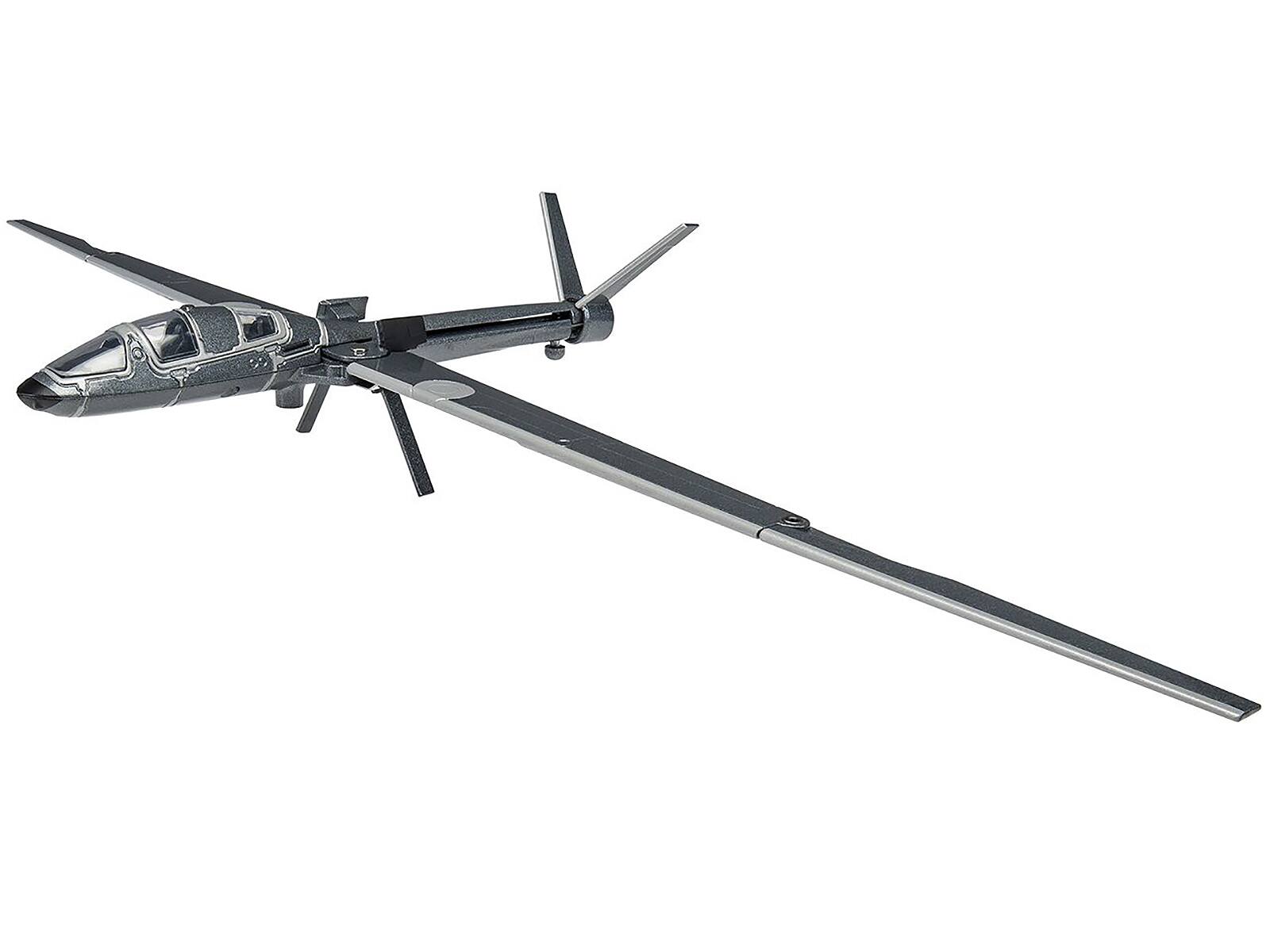 Angle. Corgi - Q Glider Gray Metallic James Bond 007 "No Time To Die" (2021) Movie Diecast Model by Corgi - Multi.