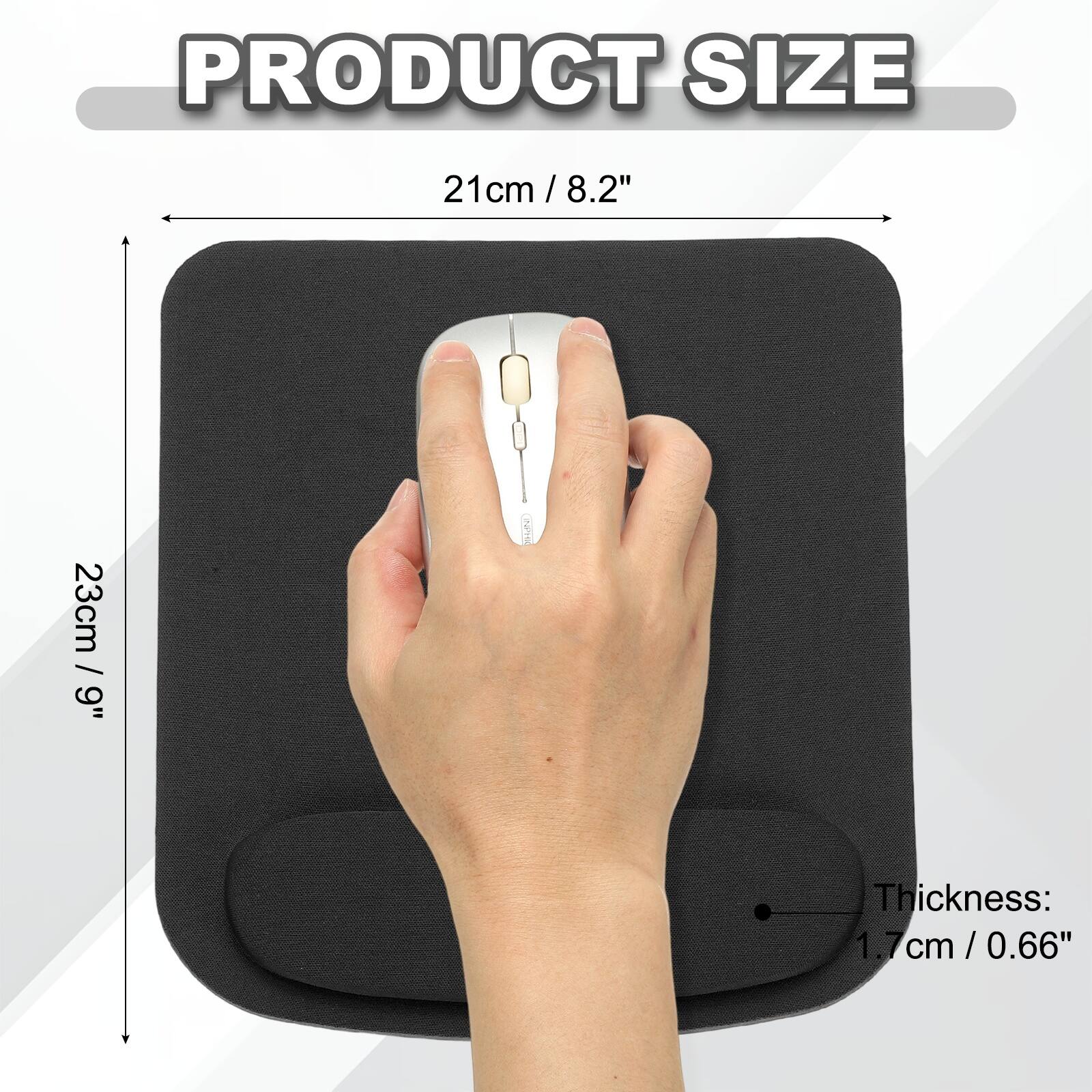 PRODUCT SIZE  
21cm / 8.2" x 23cm / 9"  
Thickness: 1.7cm / 0.66"