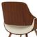 Alt View 13. Simpli Home - Malden Mid Century Modern Bentwood Dining Chair with Wood Back in Cream Faux Leather - Cream.