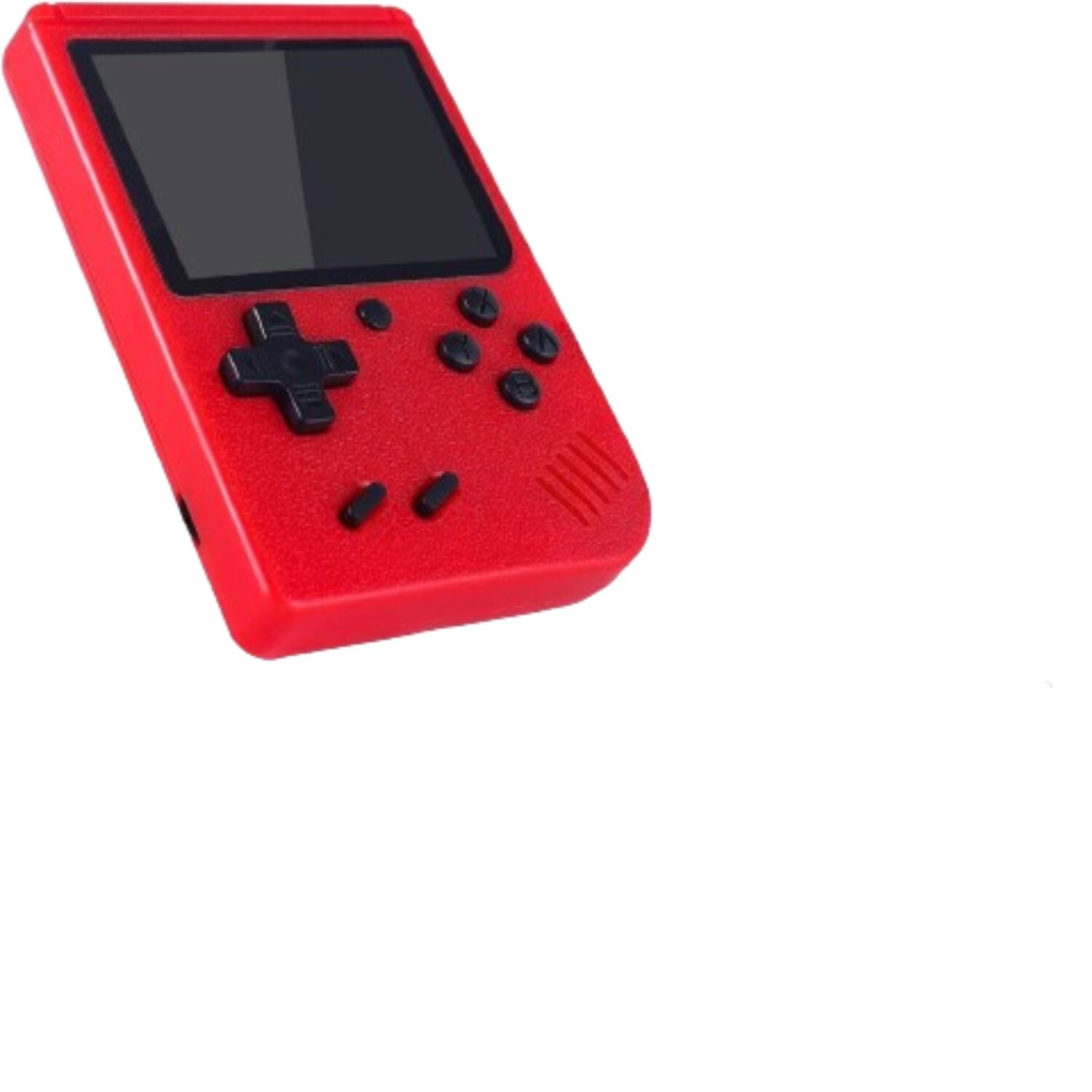 Front. Home Collection - Retro Handheld Video Game Console 3-Inch IPS Screen Red 1020 mAh with Joypad - Red.