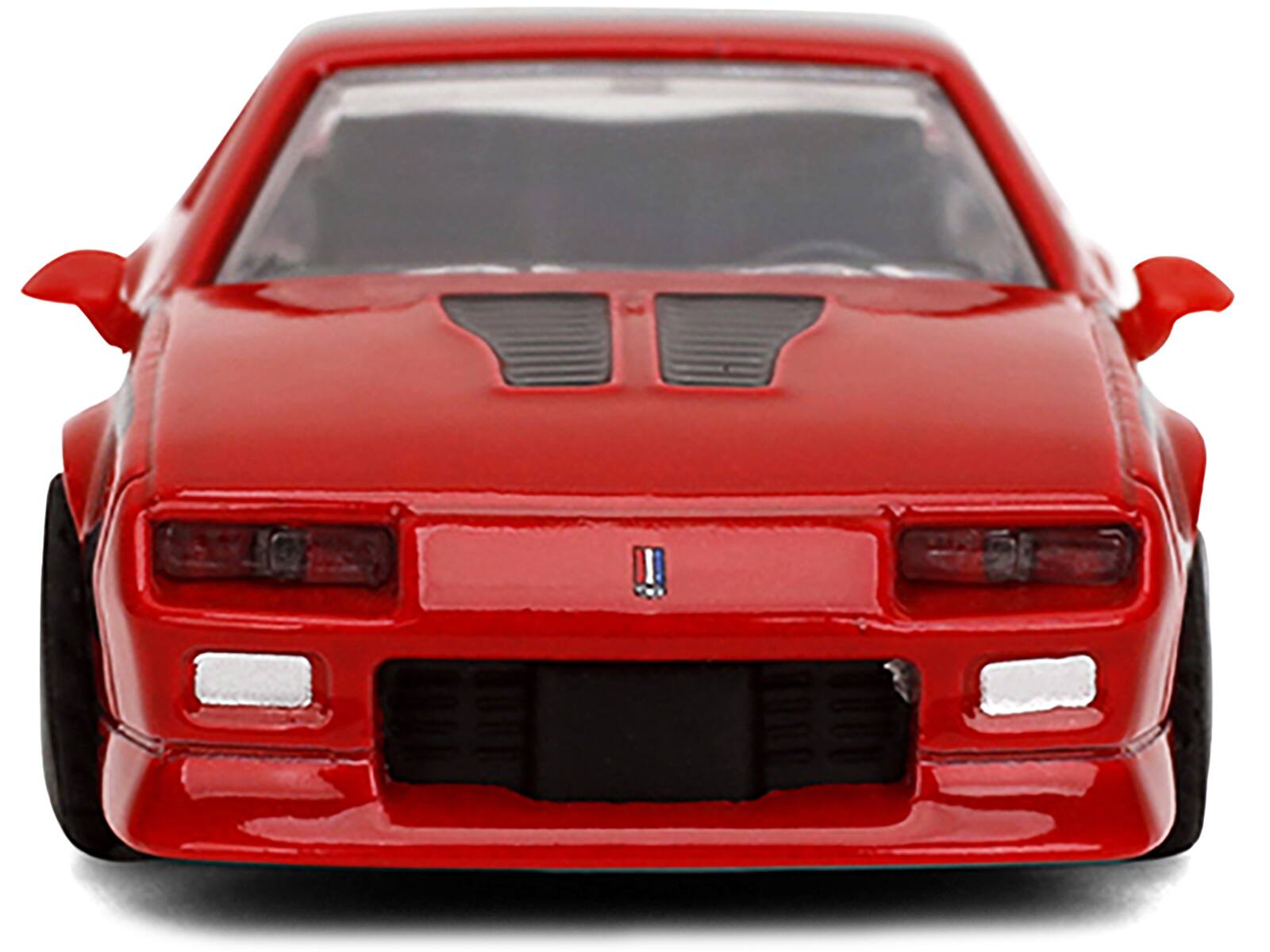 Alt View 3. Majorette - 1985 Chevrolet Camaro Red with Black Top and Stripes "Collection" Series 1/64 Diecast Model Car by Majorette - Multicolor.