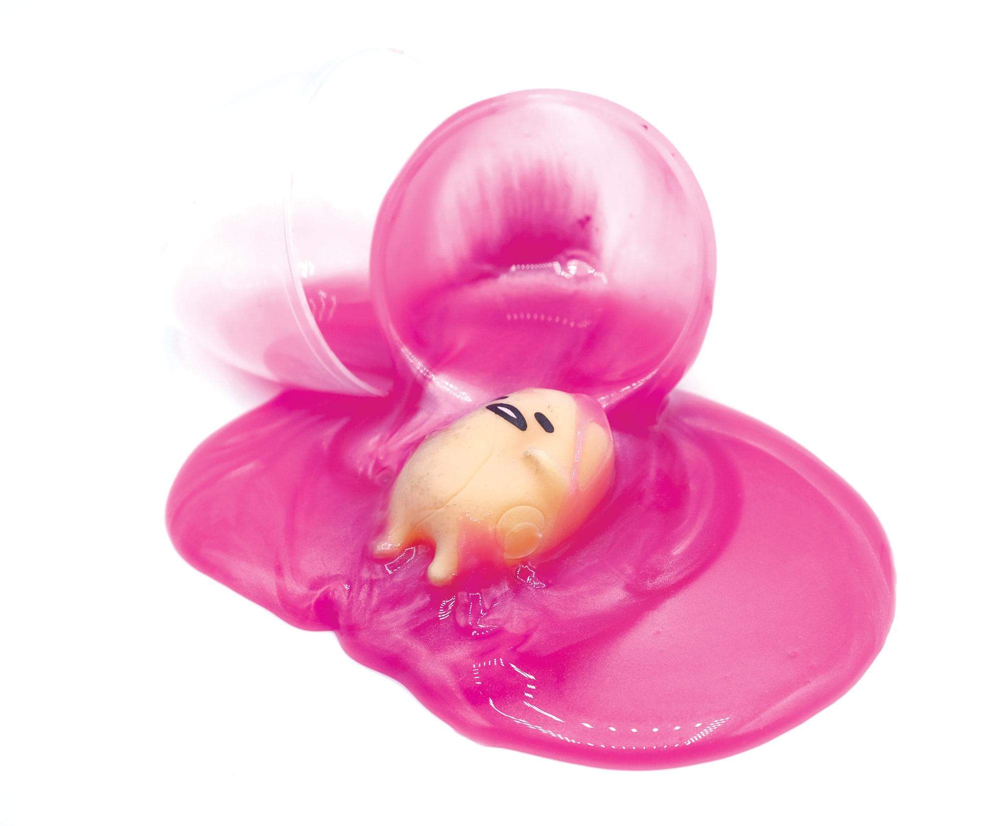Alt View 1. PowerHouse Toys - Gudetama The Lazy Egg Metallic Slime & Mini Figure | Pink - Pink.
