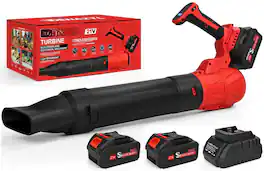JETRANSPORT - Electric Handheld Leaf Blower Cordless With 2x 4.0ah And 650cfm 160mph 2 Extended Nozzles Portable Mini Light - 650CFM 175MPH+2 Batteries+Fast Charger+Ext...