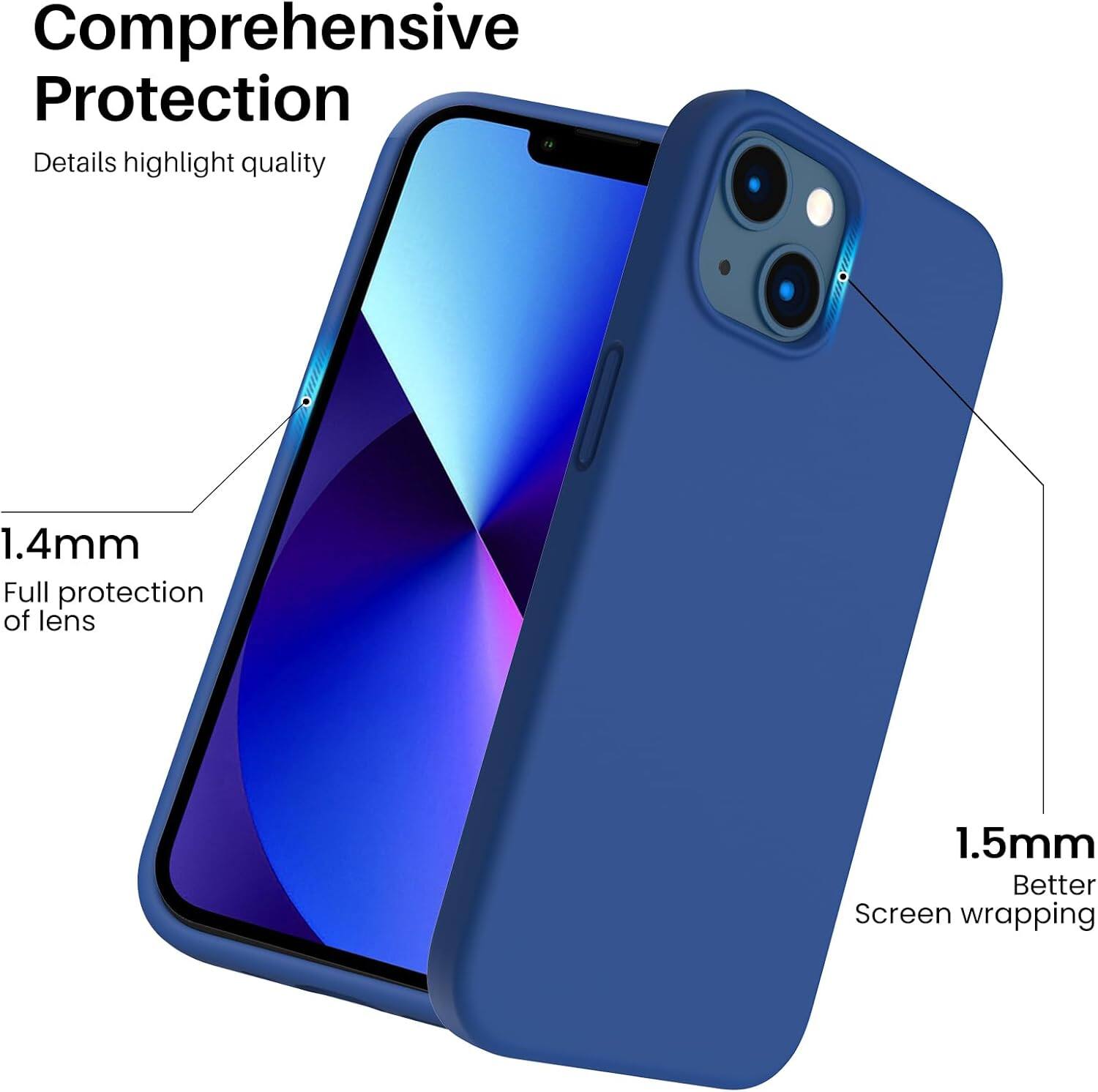 Comprehensive Protection Details highlight quality 1.4mm Full protection of lens 1.5mm Better Screen wrapping