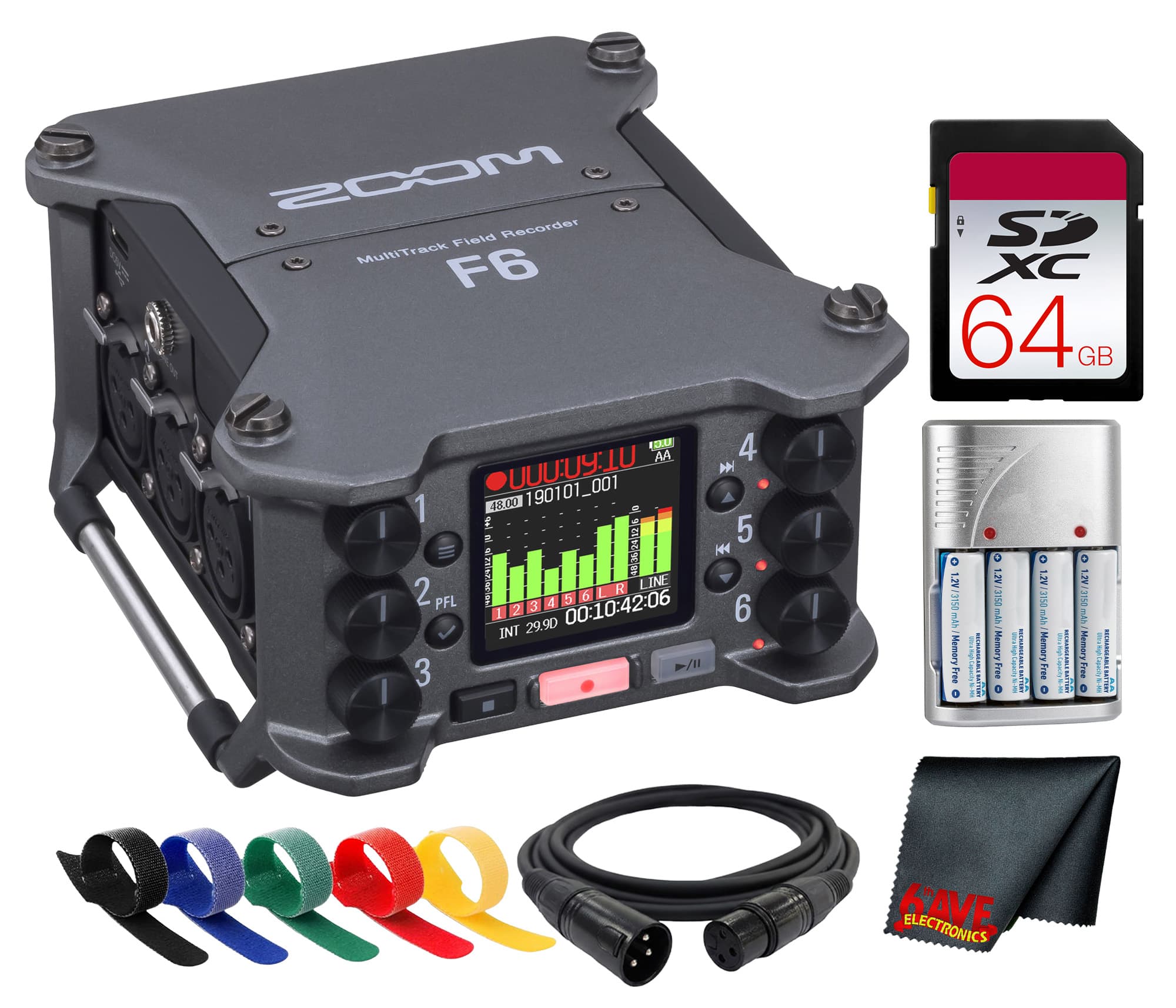 Zoom - F6 6-Input 32-Bit Float Multitrack Field Recorder