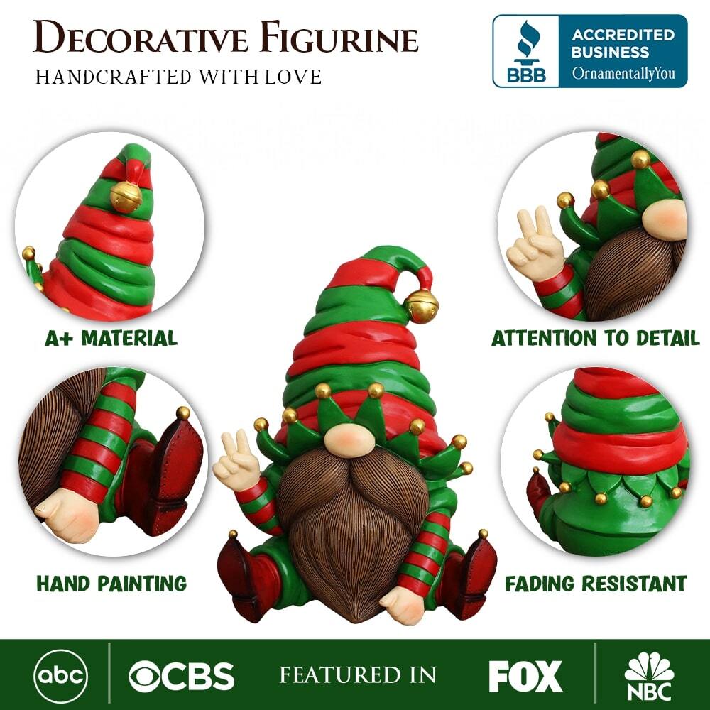 DECORATIVE FIGURINE  
HANDCRAFTED WITH LOVE  

A+ MATERIAL  
HAND PAINTING  
ATTENTION TO DETAIL  
FADING RESISTANT  

ACCREDITED BUSINESS  
OrnamentallyYou  

FEATURED IN  
abc  
CBS  
FOX  
NBC