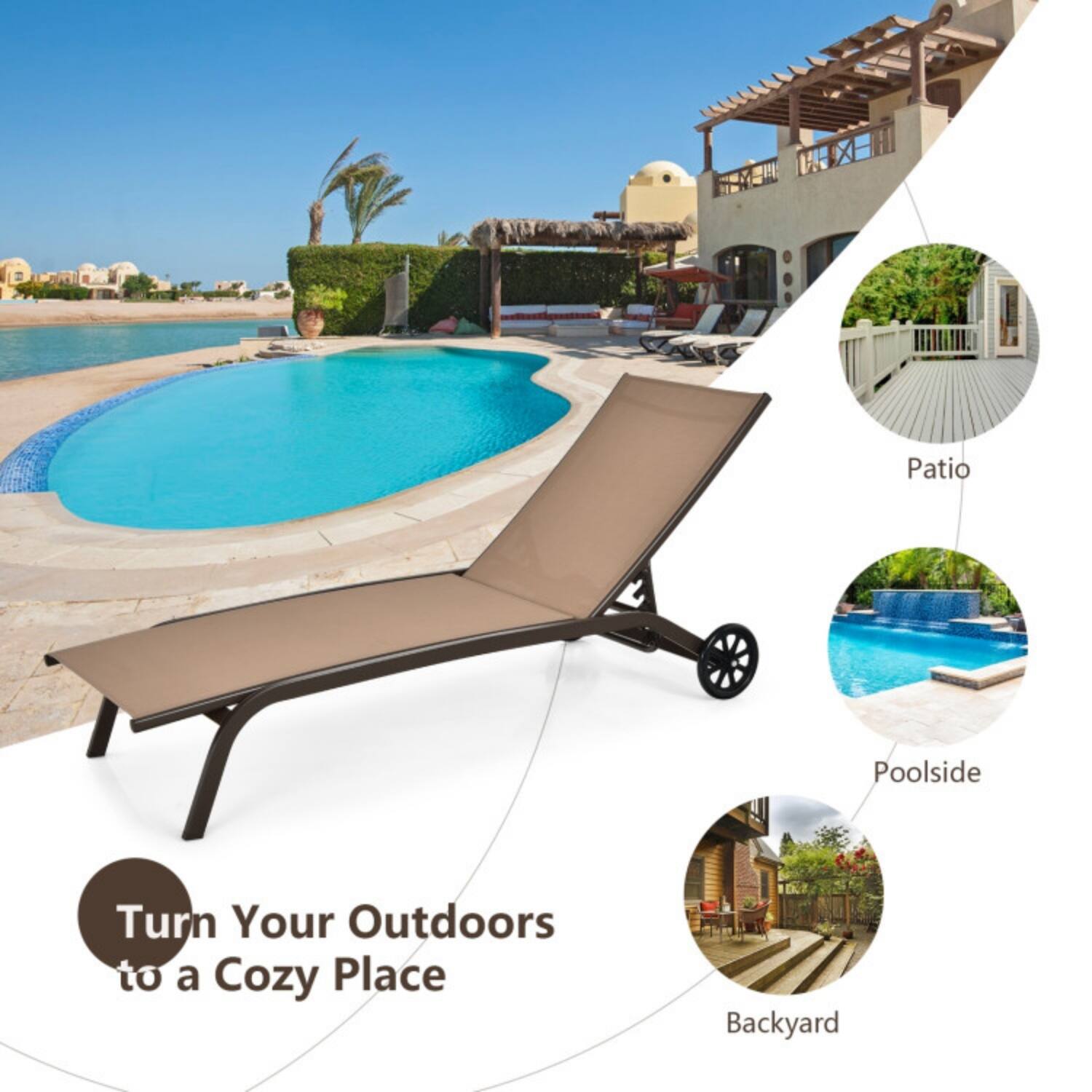Patio Poolside Backyard

Turn Your Outdoors to a Cozy Place
