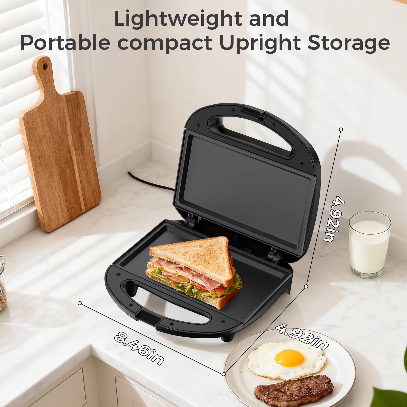 Lightweight and Portable compact Upright Storage

4.92in  
8.46in  
4.92in
