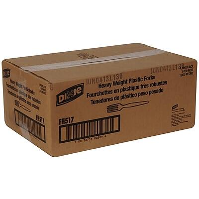 JUNO413L136  
Heavy Weight Plastic Forks  
Fourchettes en plastique très robustes  
Tenedores de plástico peso pesado  

1,000 NEGRO  
1,000 NEGRO  

FR517  
FH517  

78731 90309