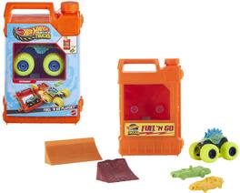 Mattel - Hot Wheels Monster Trucks Stunt N' Go Fossil Fuel Playset - Collectibles - Multicolor