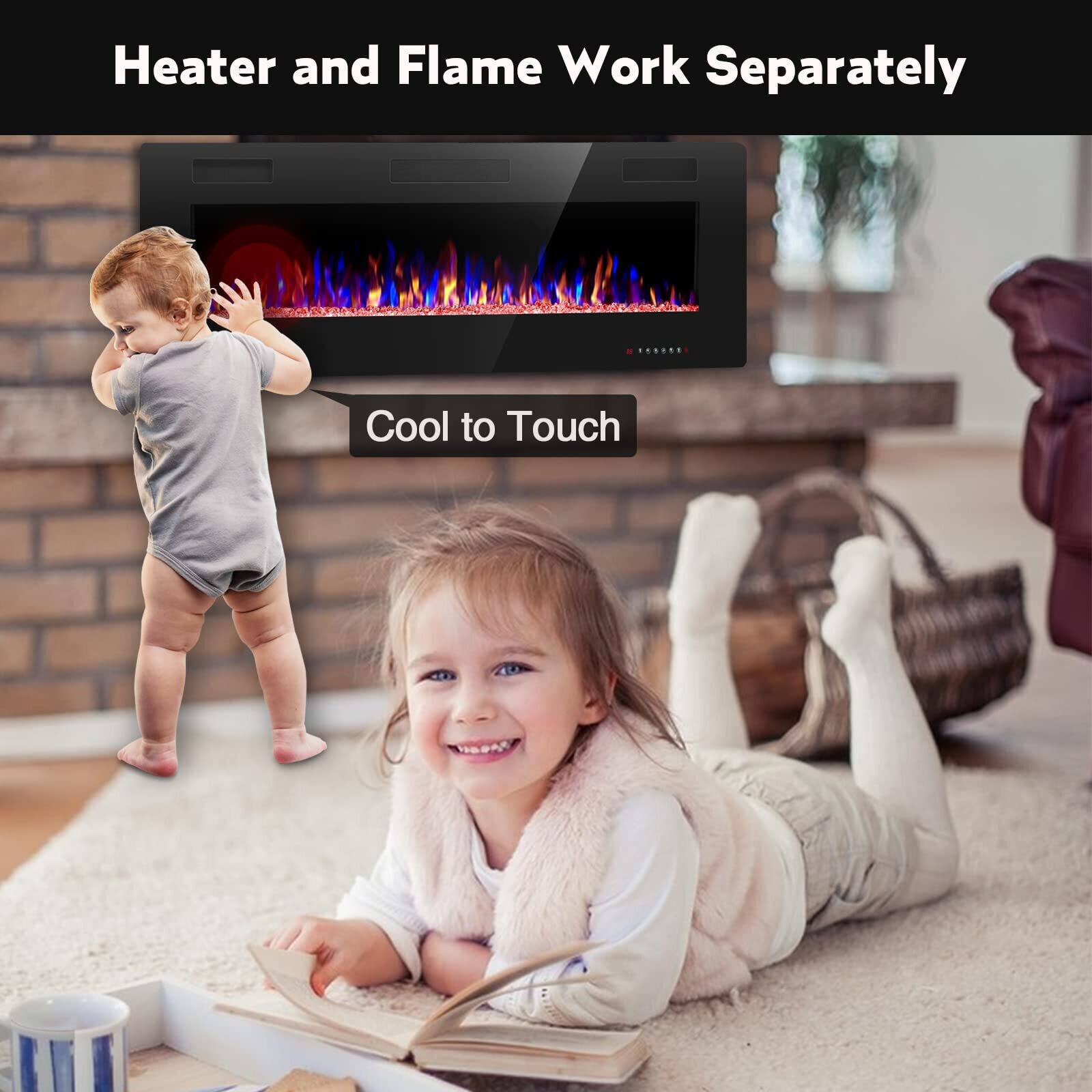 Heater and Flame Work Separately

Cool to Touch