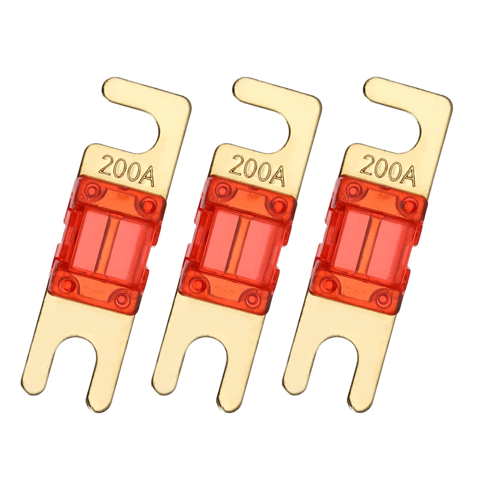 Unique Bargains - 3pcs 200A 125V Mini ANL Fuse Replacement, Electrical Protection Blade Fuse for Automotive Marine Audio Video System - Red price history on PriceWatchPro